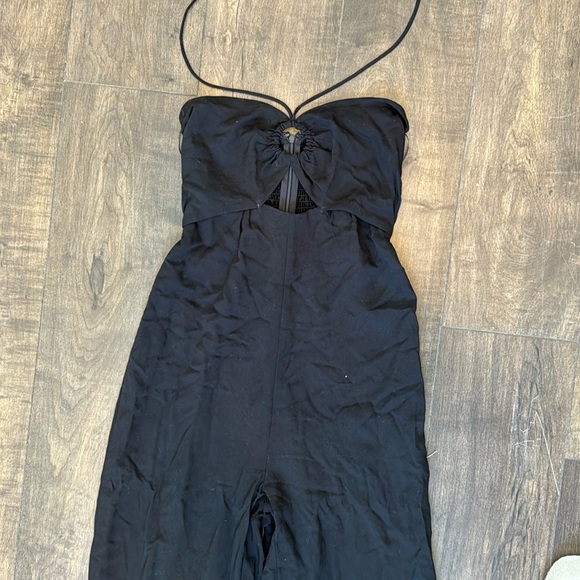 Halter top black pantsuit - Picture 3 of 7